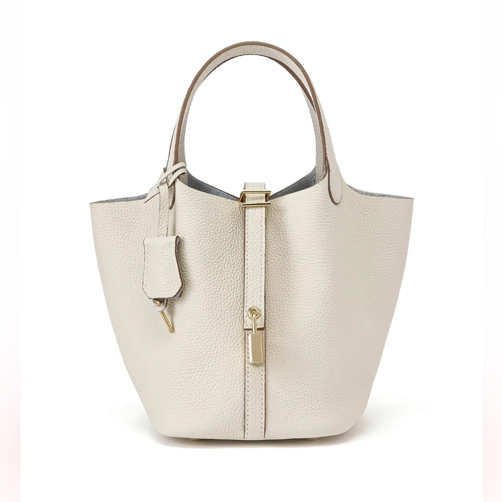 TikTok Picotin Cream Mini Bag in Cream